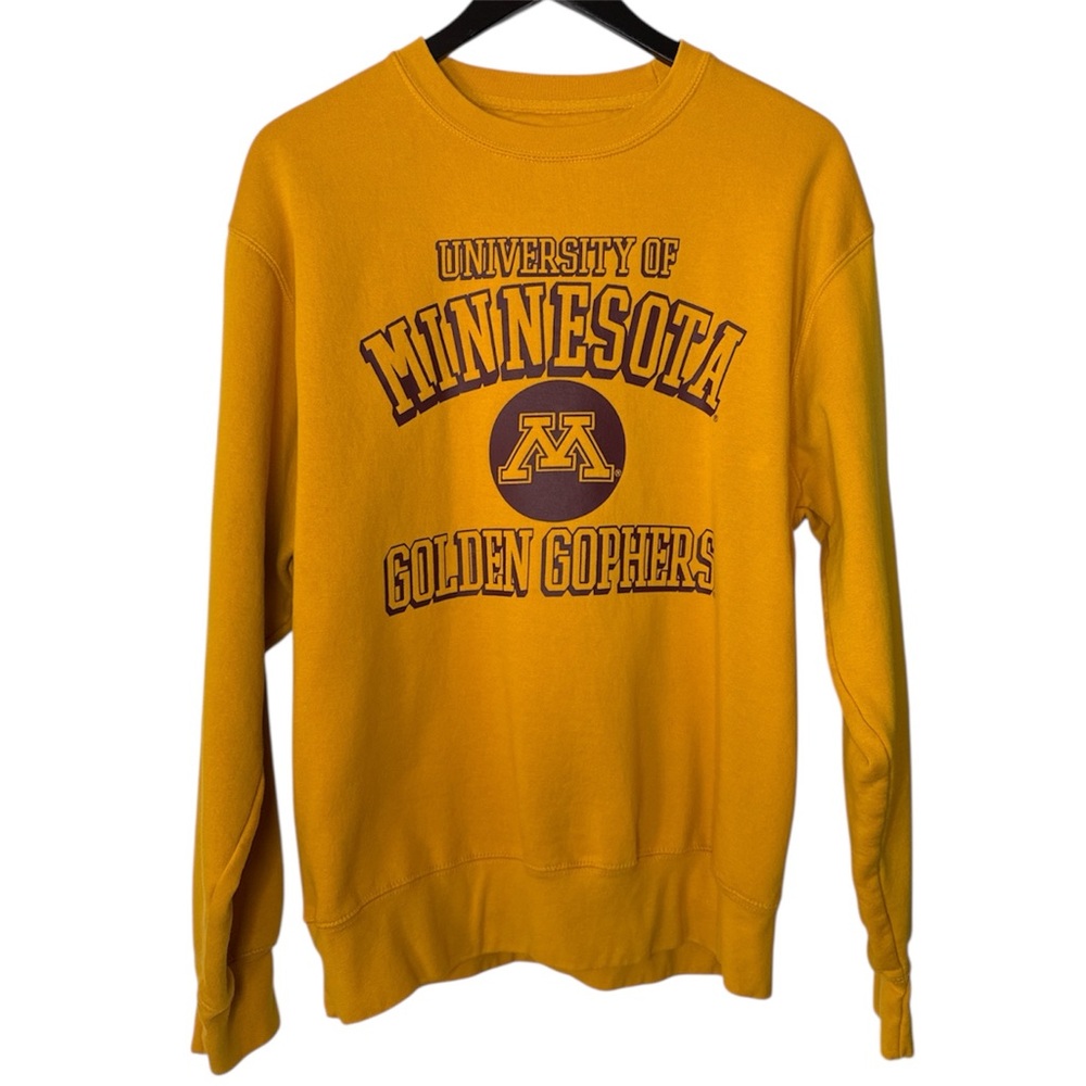 NWOT - Blue 84 Minnesota Gophers Sweatshirt Crewneck Knit Yellow Maroon M Medium